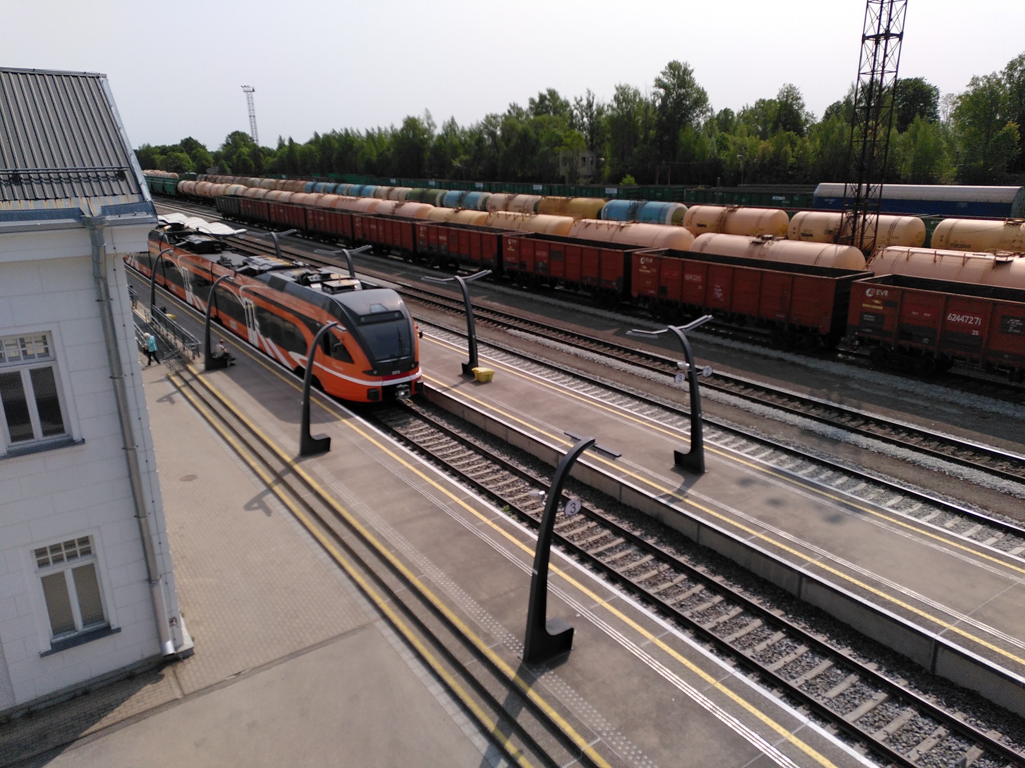 Picture of a the train station in Valga